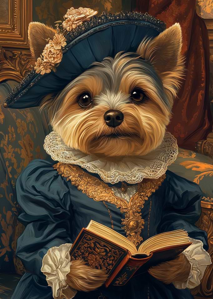 Yorkshire Terrier in Royal Attire | Yorkshire Terrier Renaissance