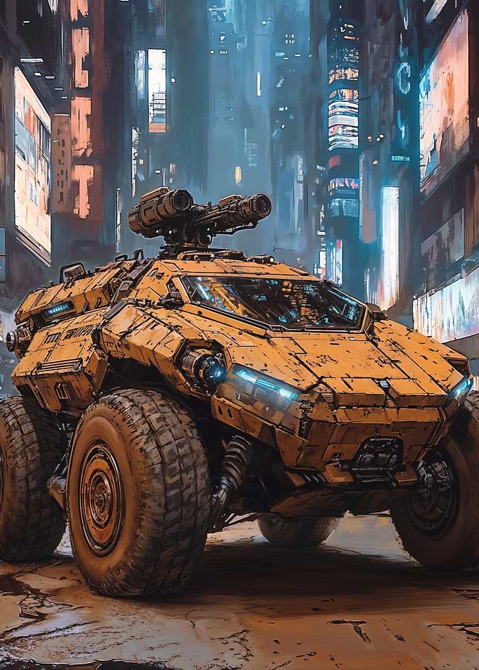 Futuristic Armored Vehicle