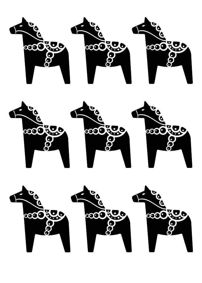 Dala Horse Pattern