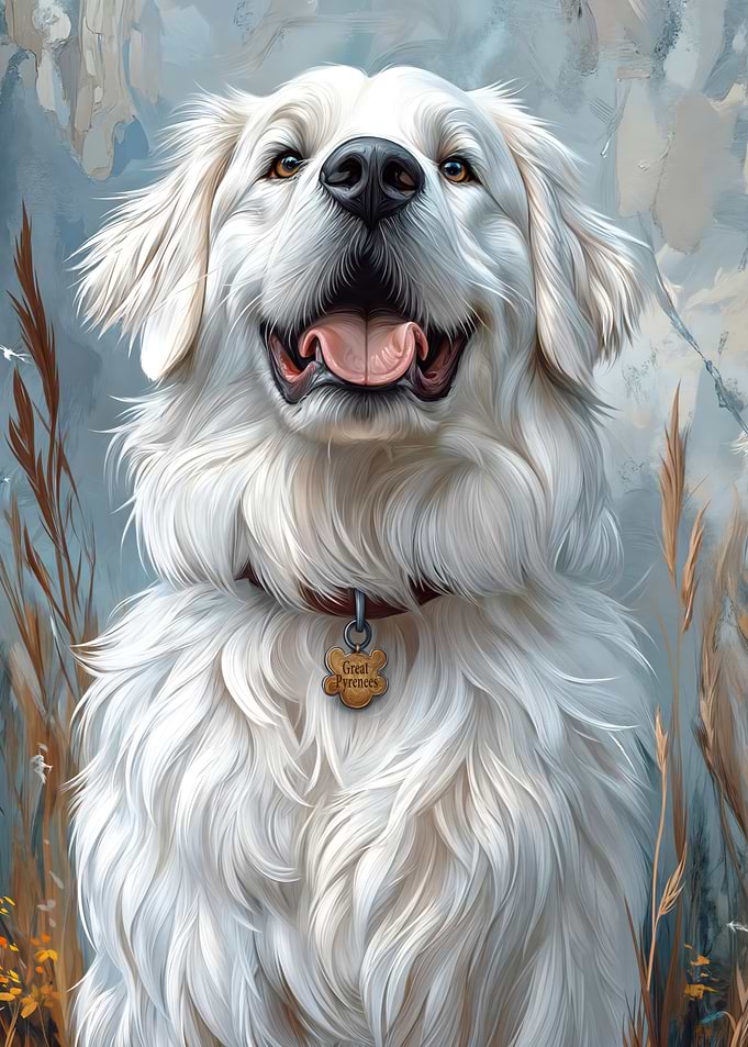Great Pyrenees Dog Portrait