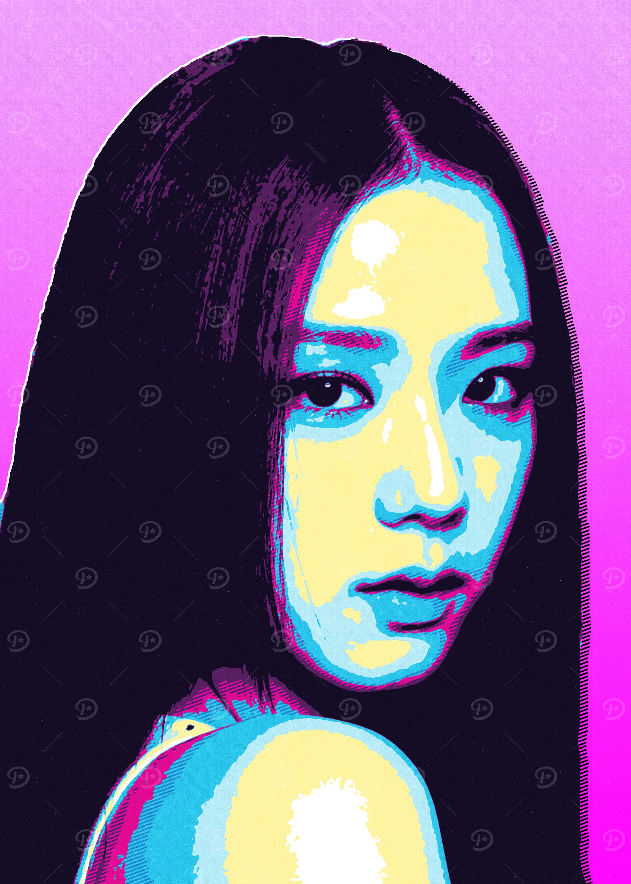 Jisoo Blackpink Pop Art Portrait