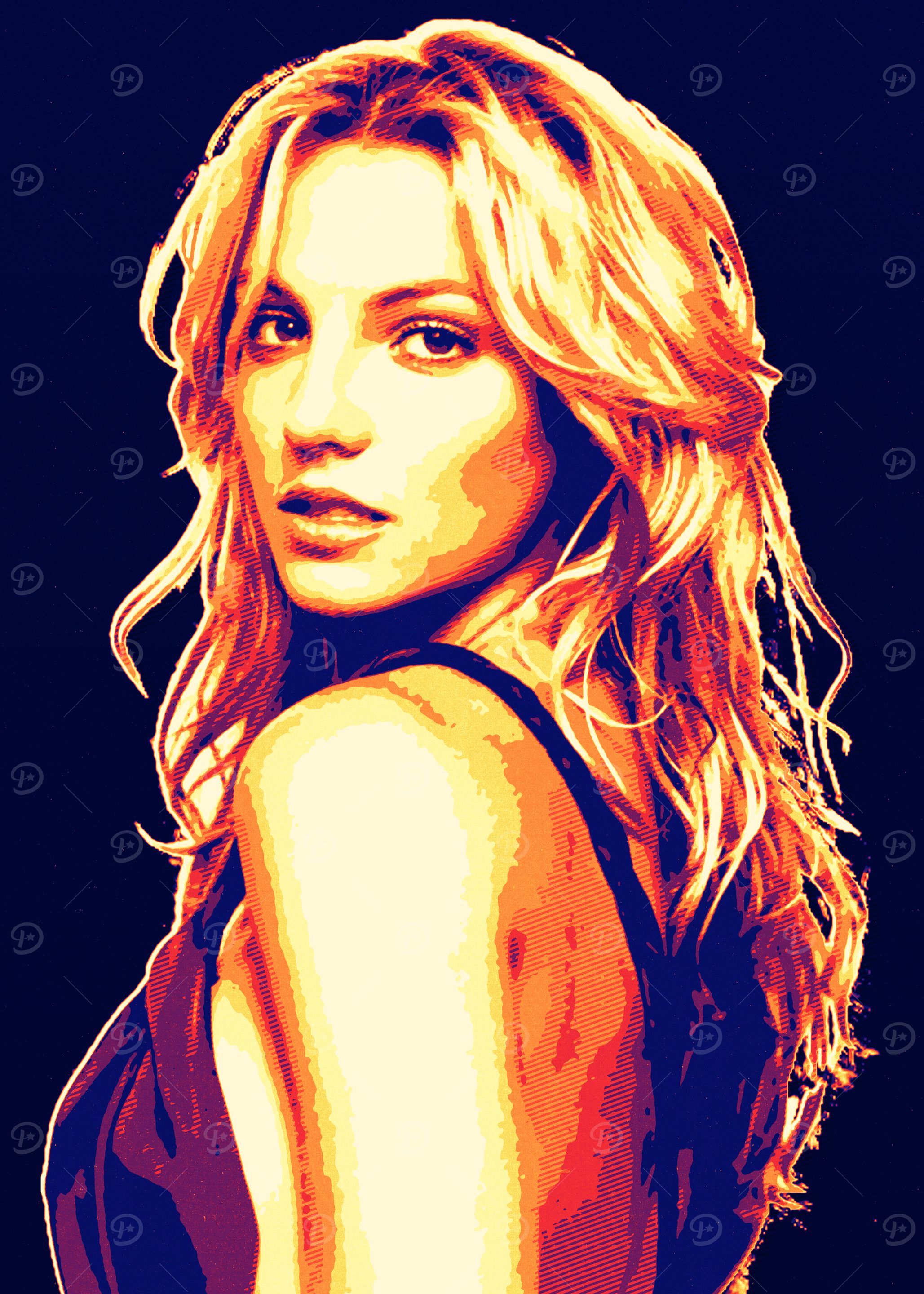 Britney spears Pop Art Style