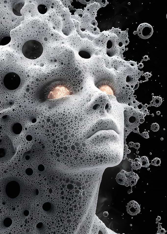 Woman in Bubbles
