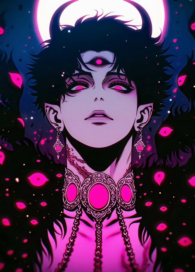 Moonlit Vision: The Seer’s Gaze
