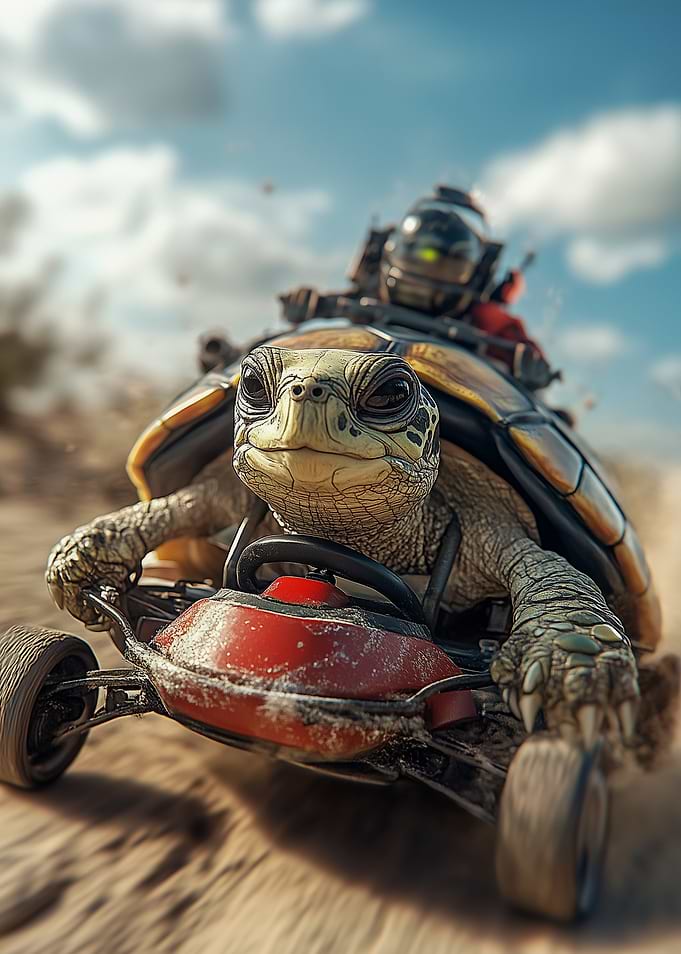 Turtle Go-Kart Racing