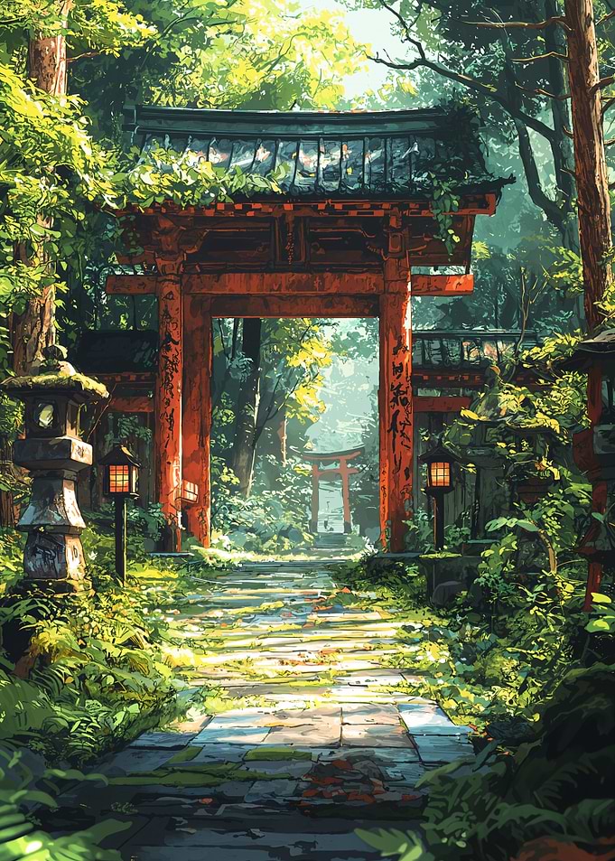 Japanese Shrine Path