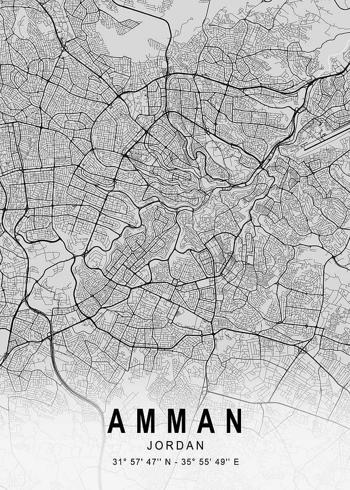 Amman Light City Map