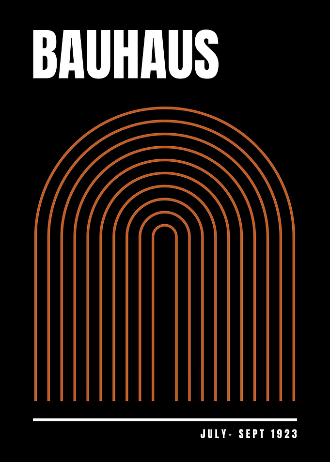 Bauhaus Arch Poster