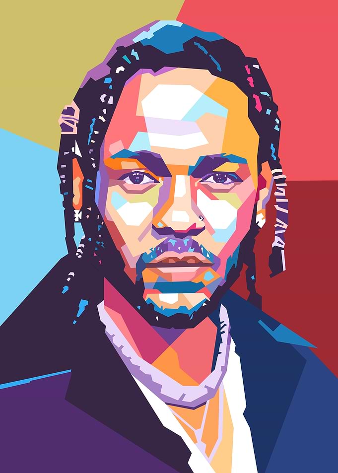 Kendrick Lamar Pop Art Portrait
