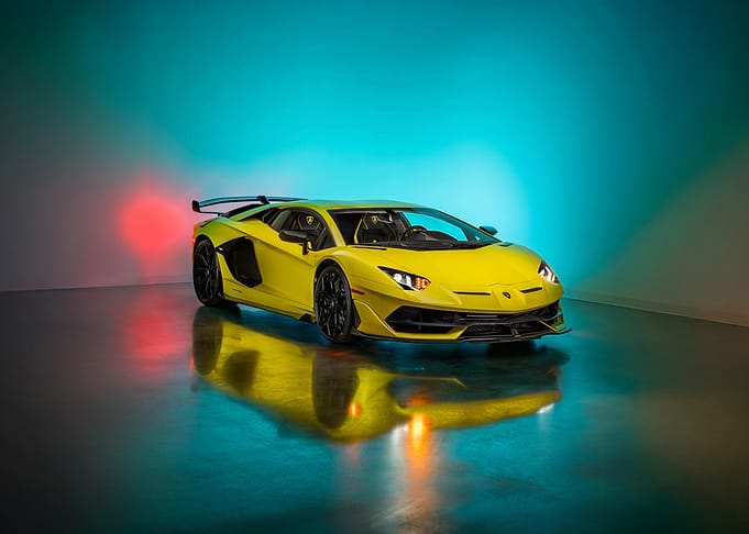 Yellow Lamborghini Aventador