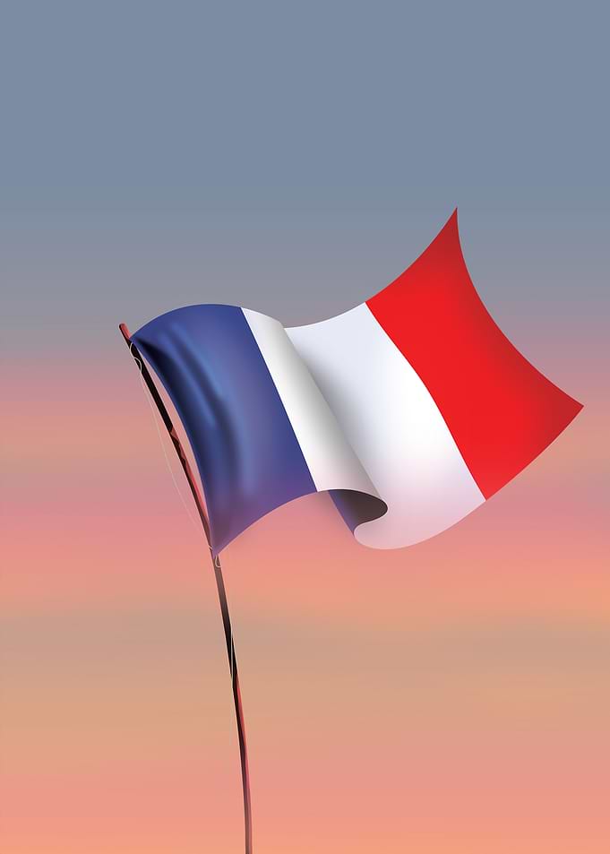 French Flag Waving