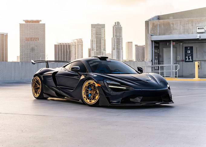 McLaren 765LT with Gold Wheels