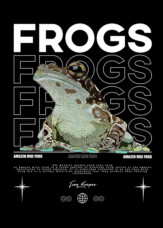 Amazon Milk Frog Poster