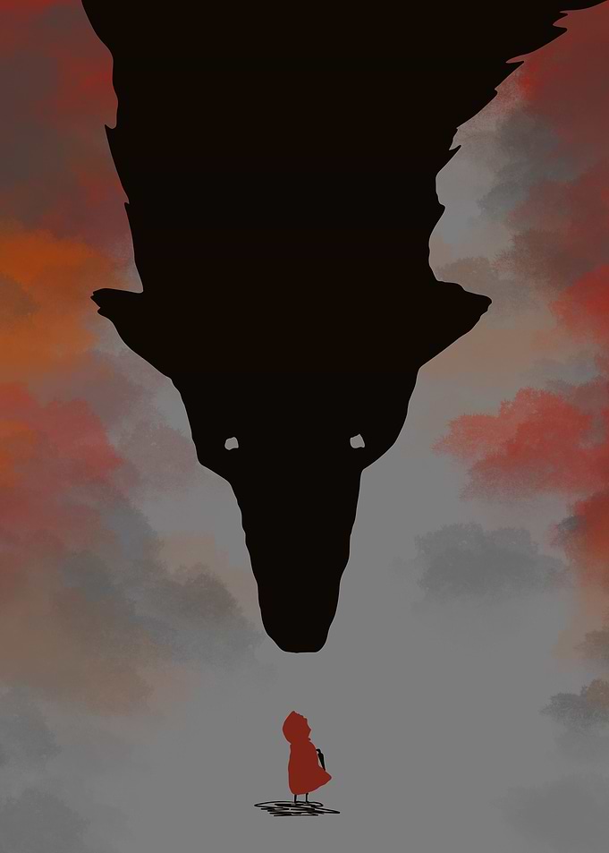 Little Red Riding Hood and Wolf