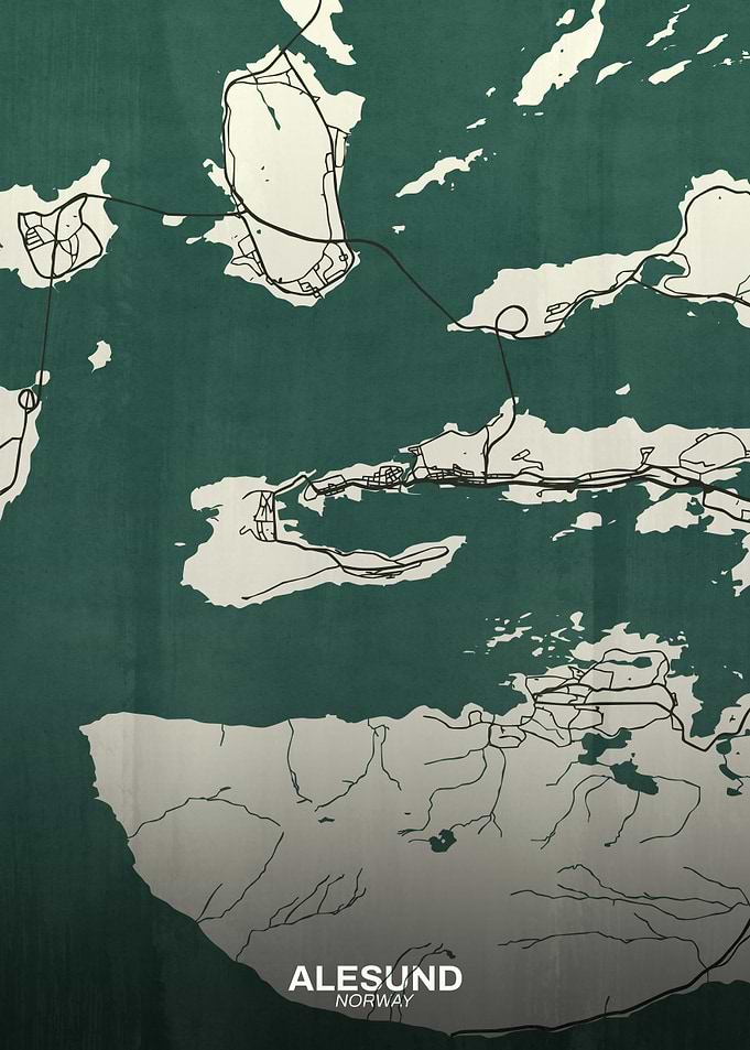 Alesund Norway Map