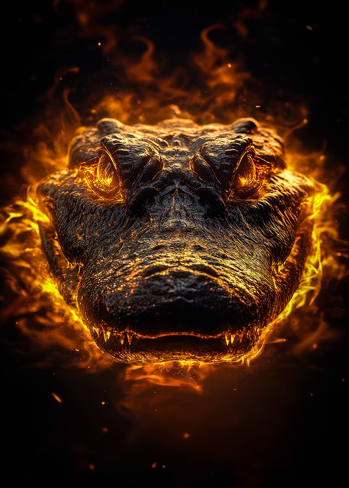 Fiery Alligator