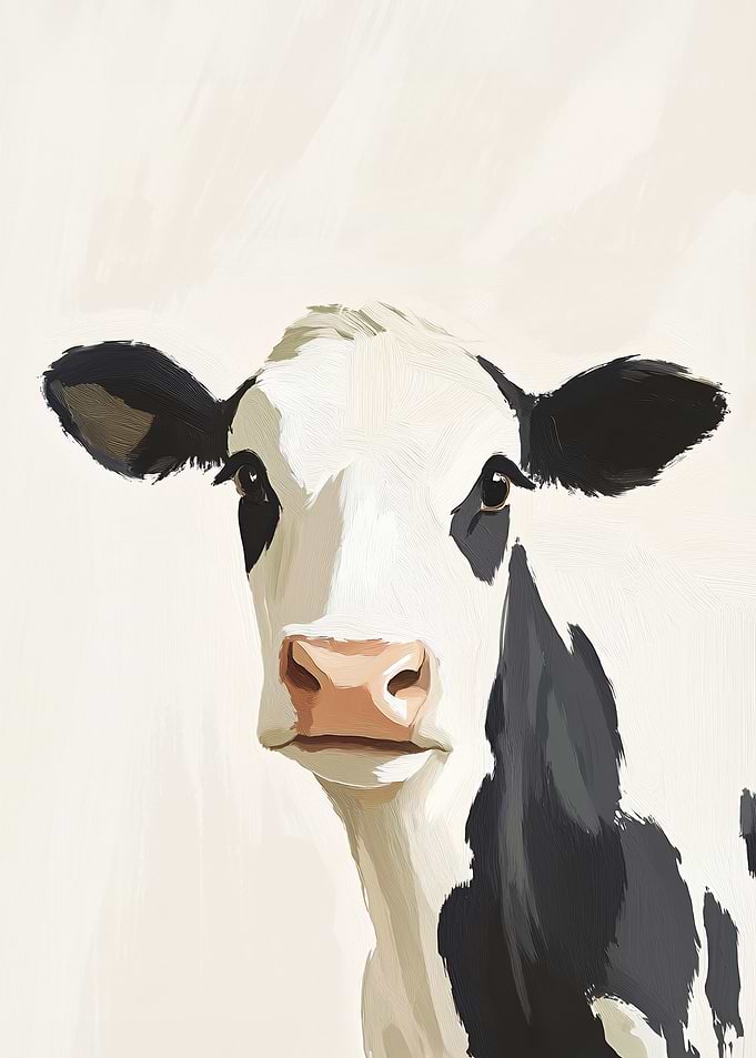 Cow Portrait Painting