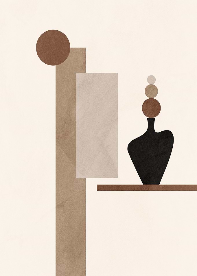 Abstract Geometric Vase