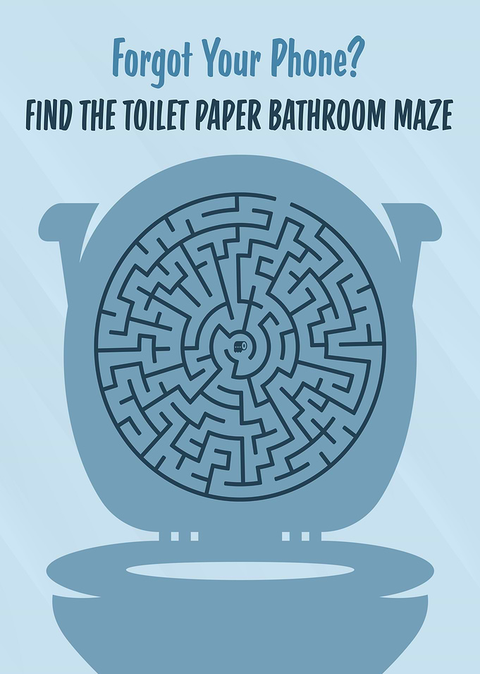 Bathroom Maze Game