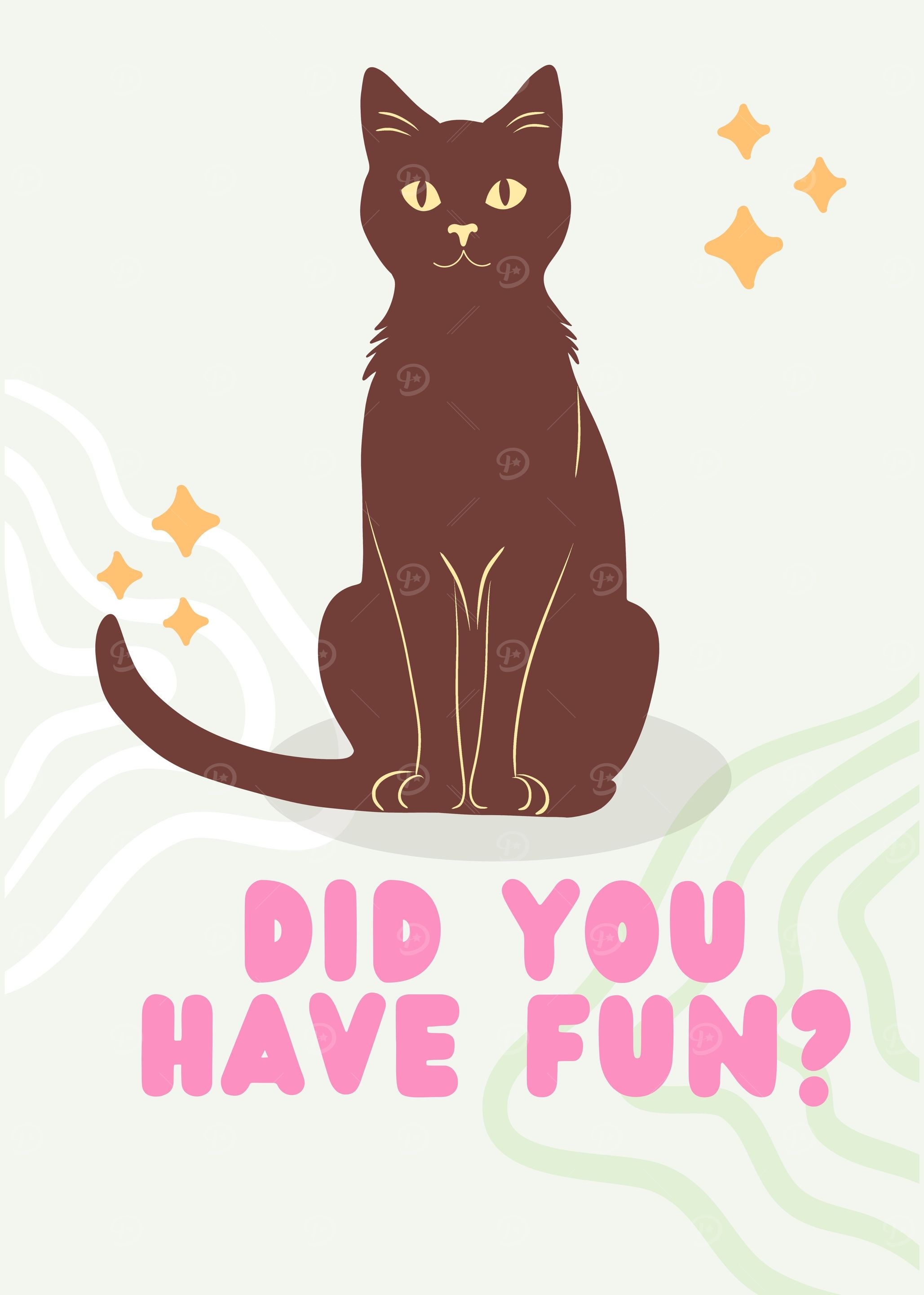 Cat Fun Illustration