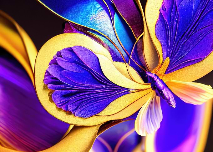 Abstract Butterfly Art