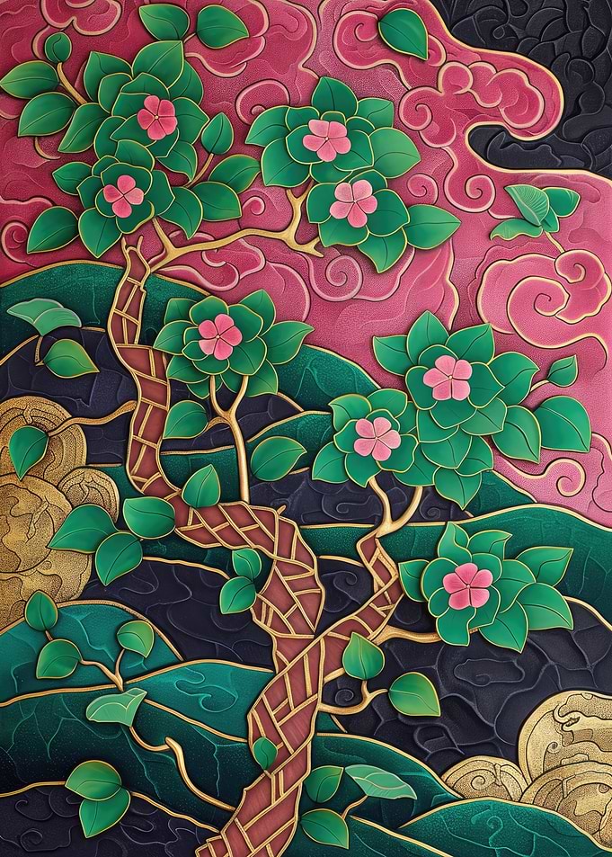 Asian Floral Art