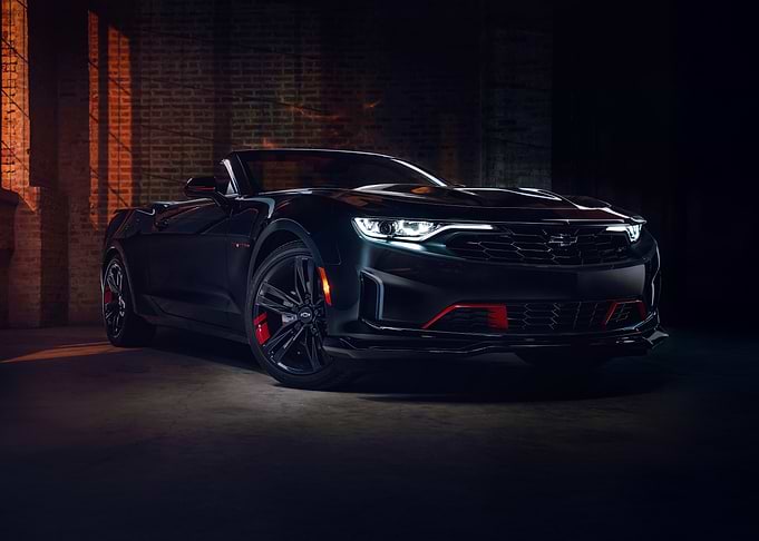Black Chevrolet Camaro Convertible