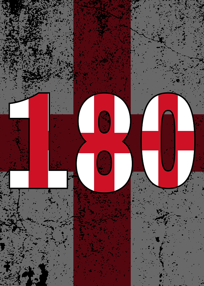 England Flag Darts 180
