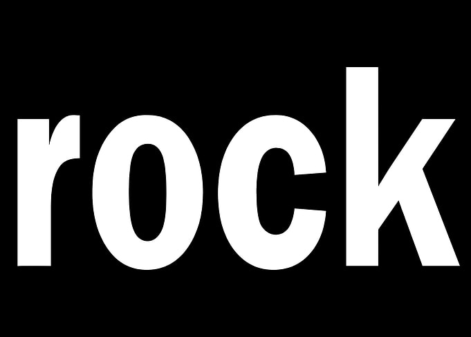 Rock Text Graphic