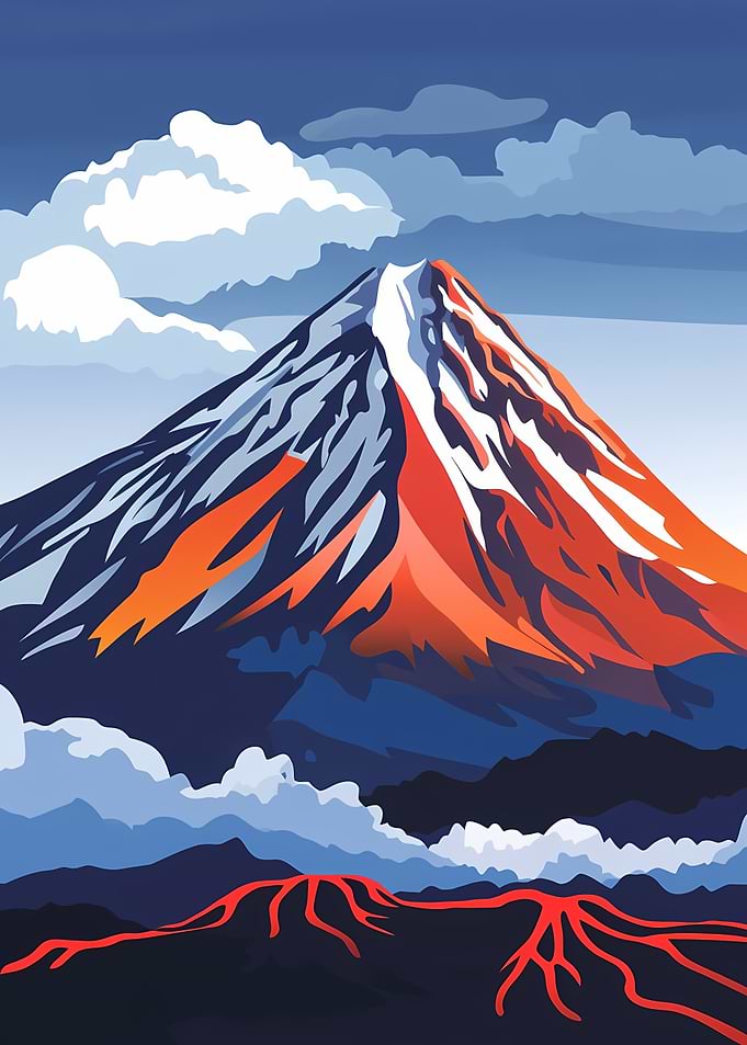 Volcanic Mountain Landscape