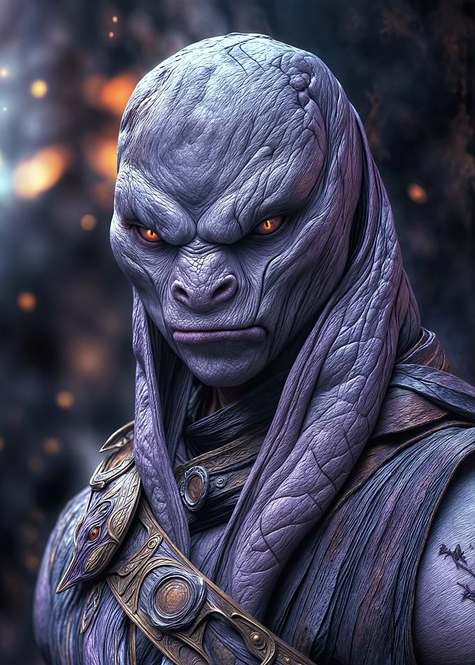 Alien Warrior Portrait
