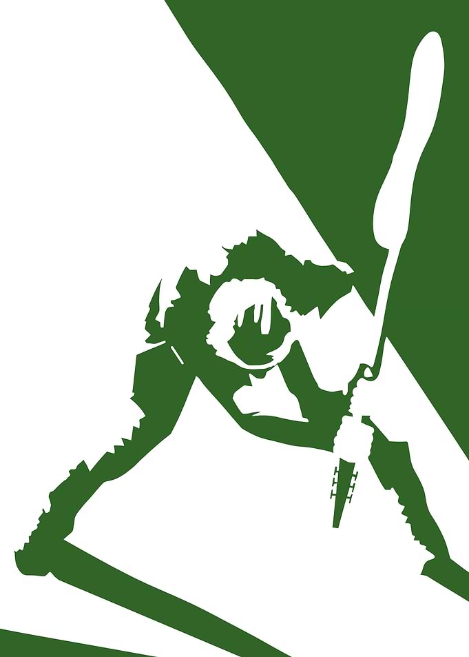 Green Guitar Silhouette