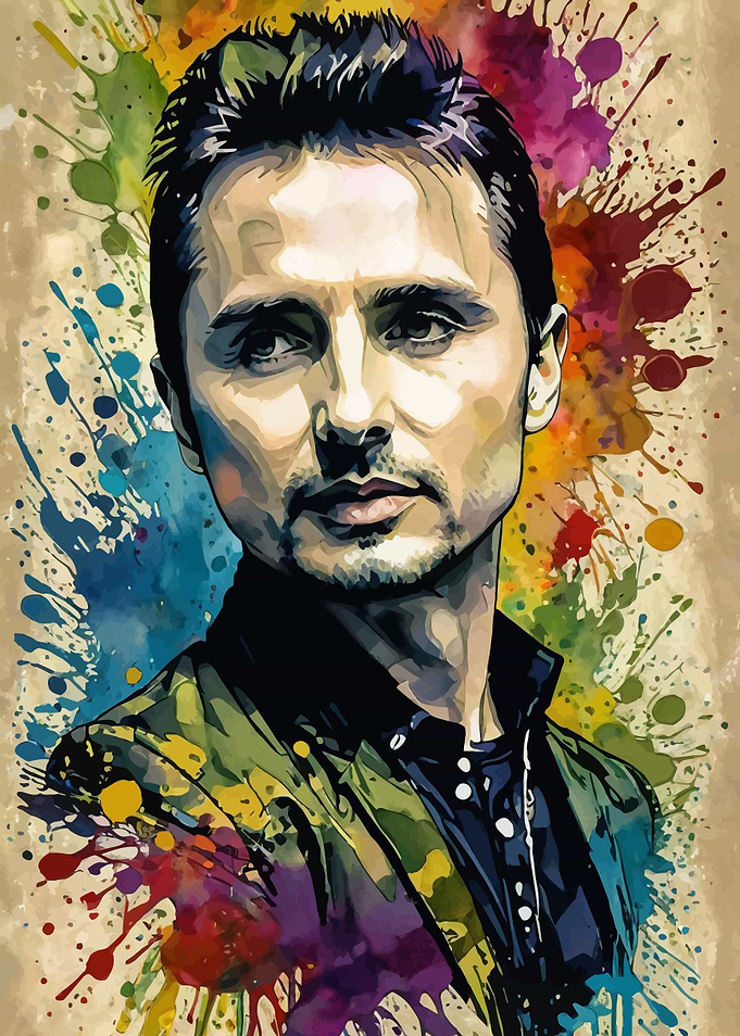 Matt Bellamy Watercolor