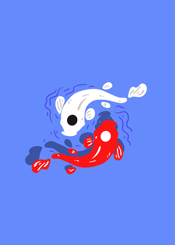 Koi Fish Yin Yang