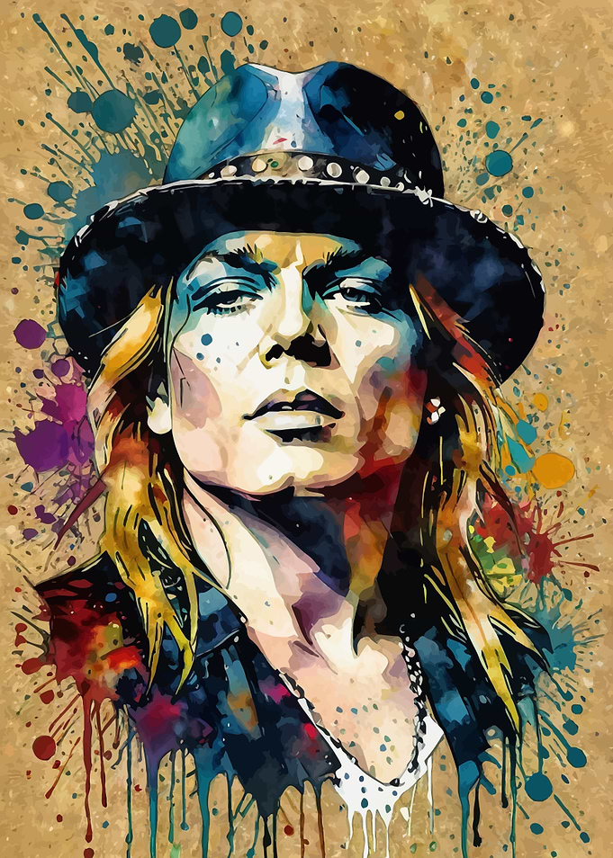 Axl Rose Rockstar Portrait