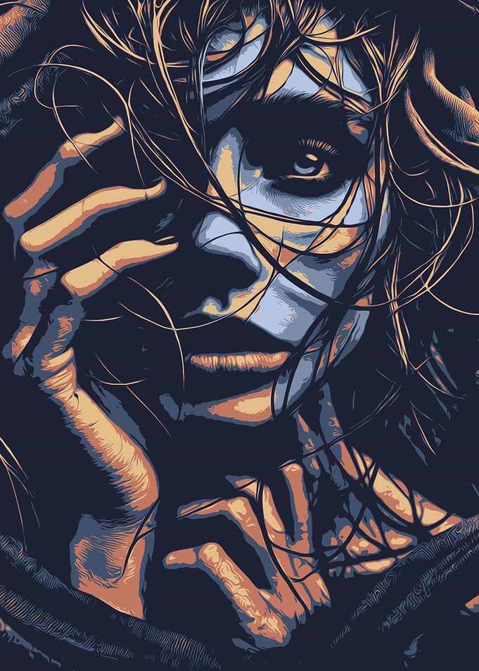 Woman with Long Hair