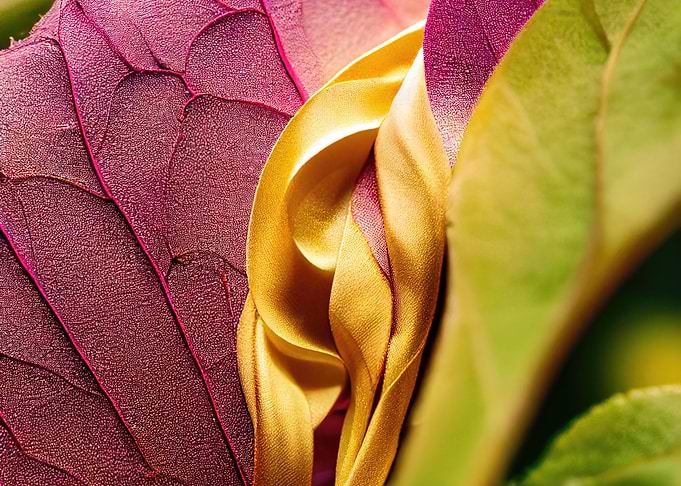 Golden Leaf Close-Up