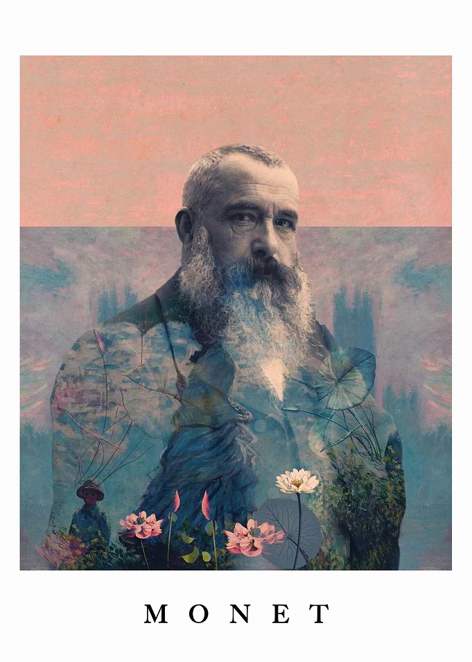 for Claude Monet with border