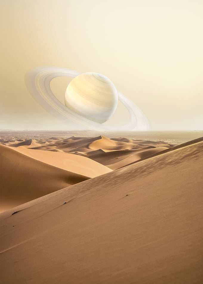 Saturn Over Desert