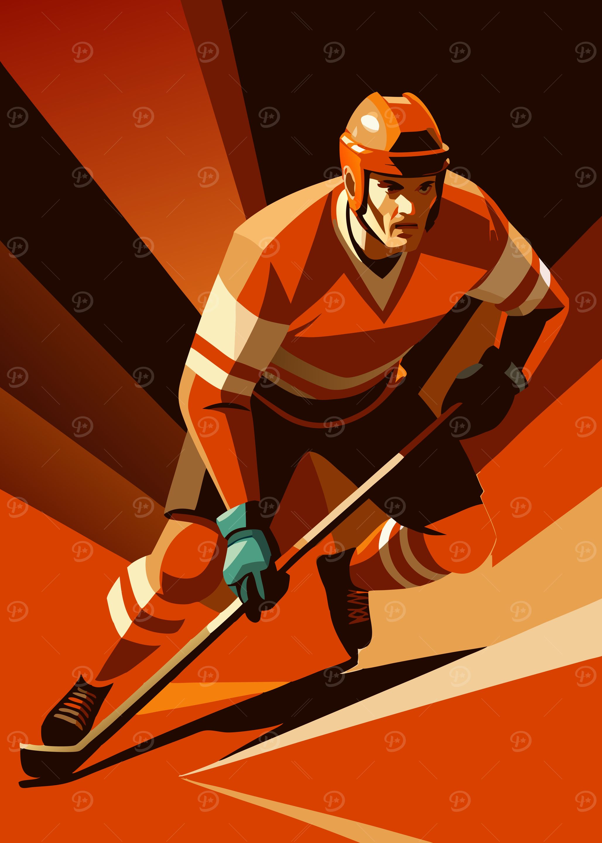 Hockey Player Action