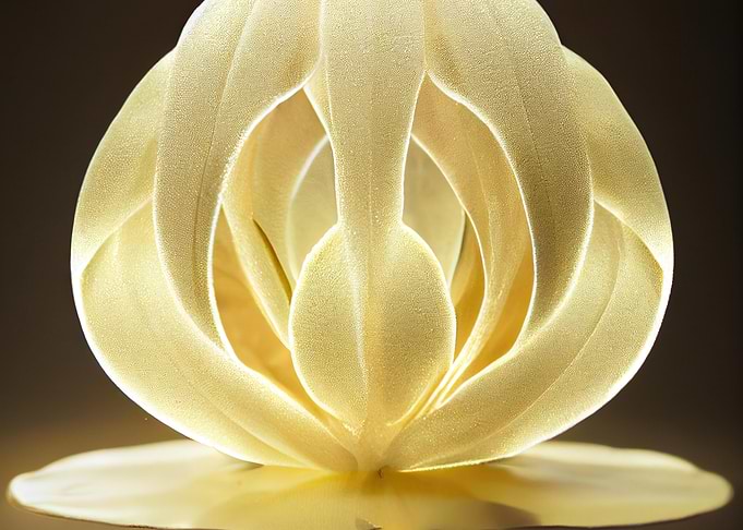 Creamy Flower Close-Up