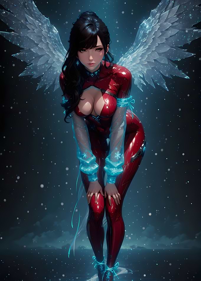 Angel with Red Suit