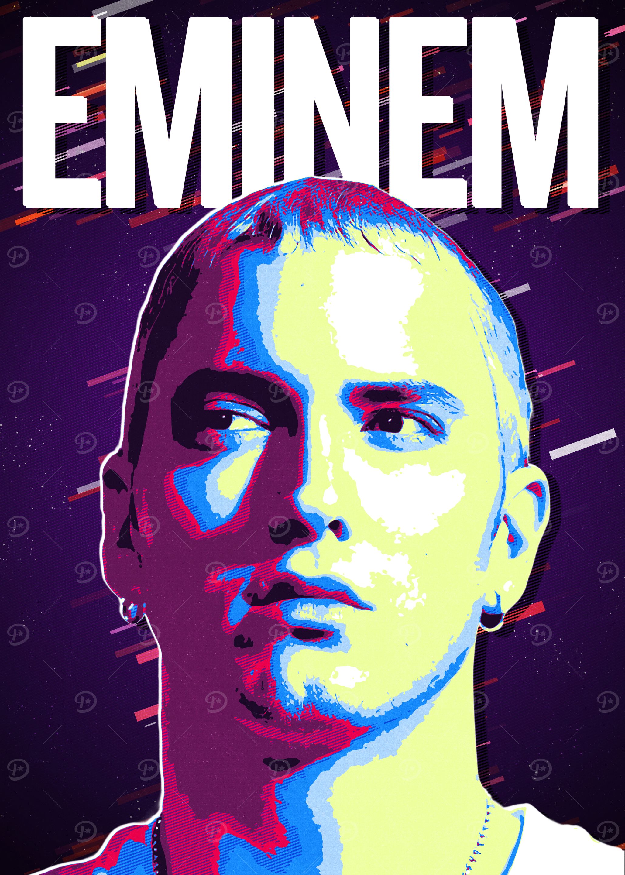 Eminem retro Art Portrait