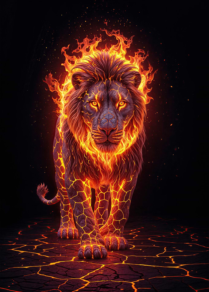 Volcanic Fiery Lion