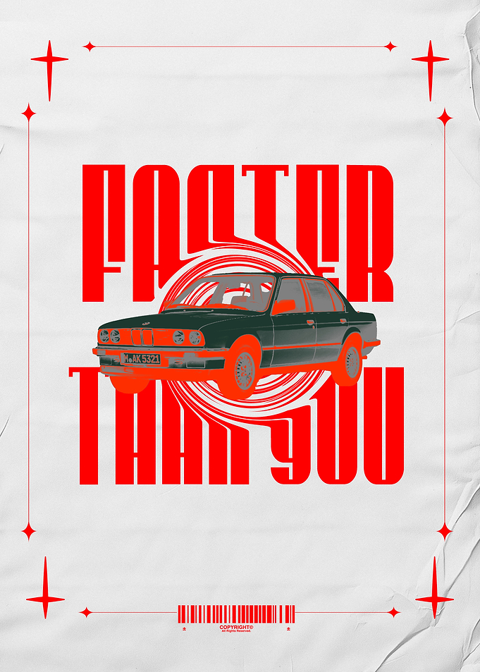 Faster Than You Car Poster