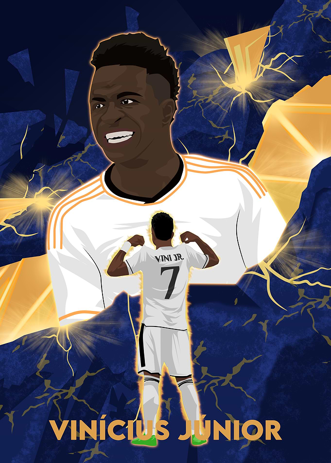 Vini Jr. Soccer Poster