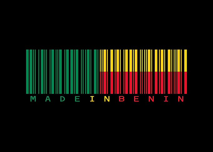 Benin Flag Barcode