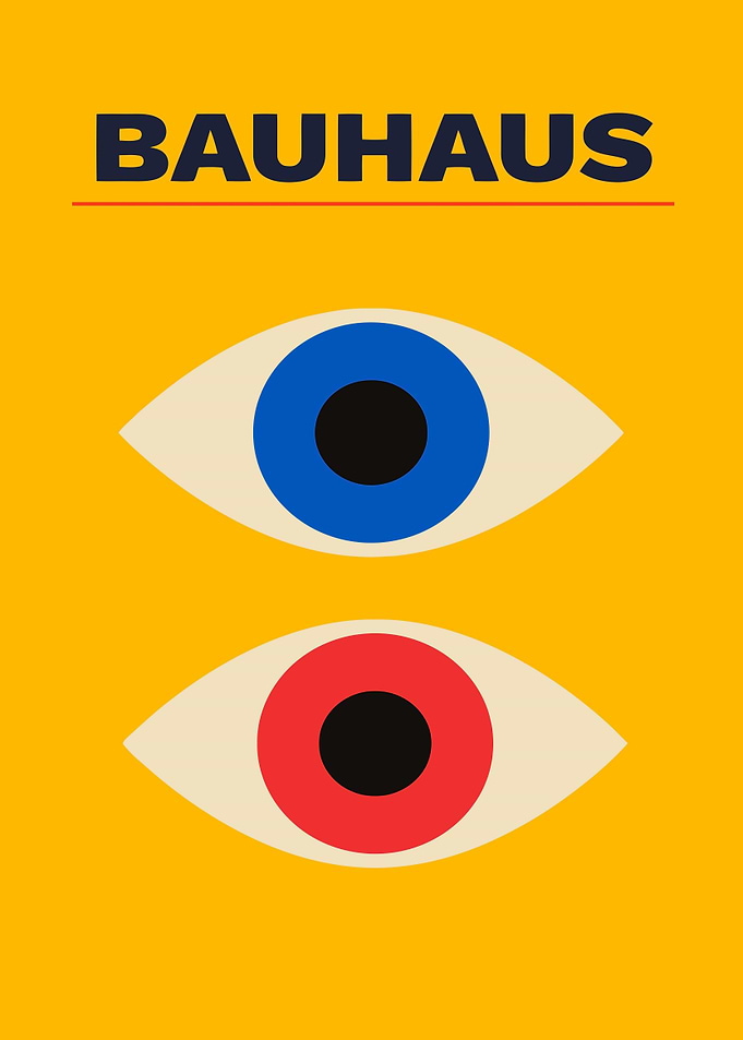 Bauhaus Eyes Poster