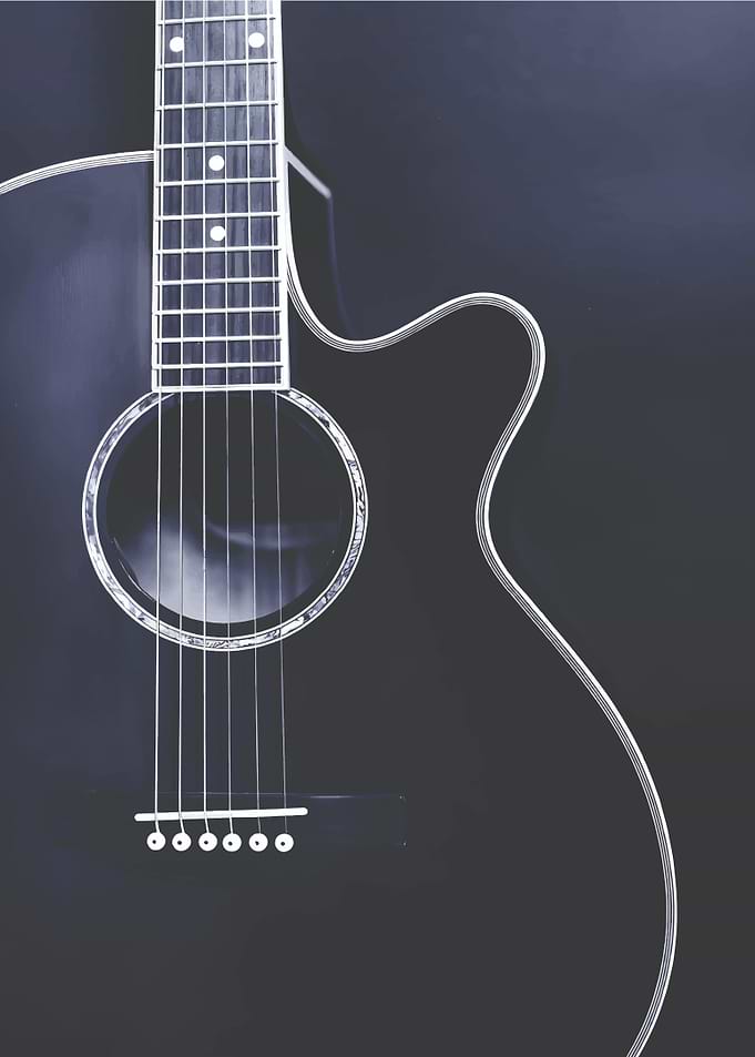 Black Acoustic Guitar