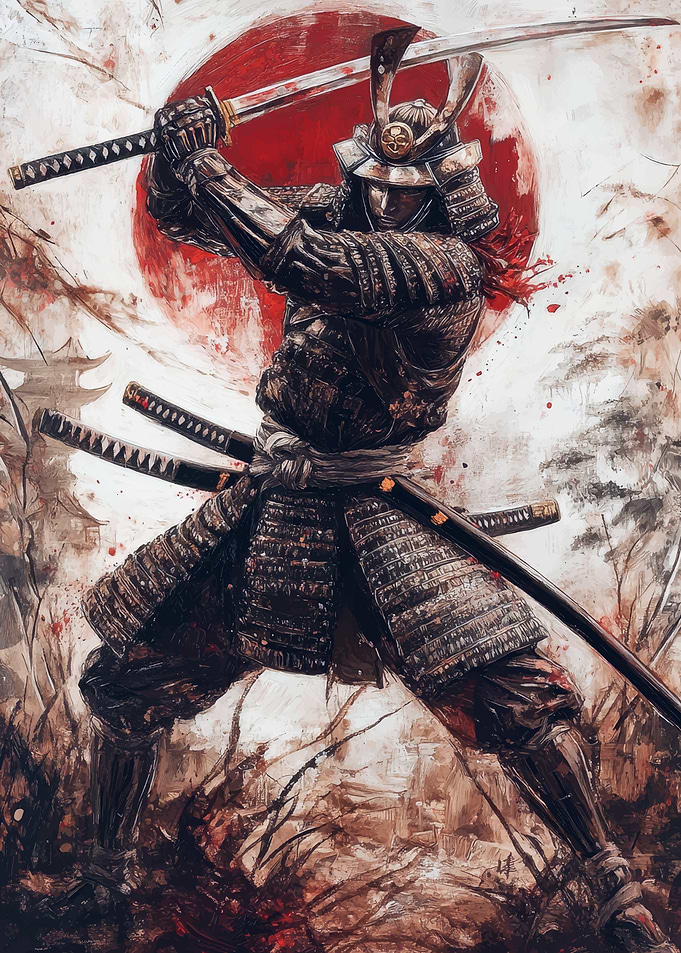 Samurai Warrior Painting